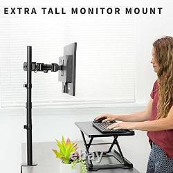 VIVO Single Monitor Desk Mount, Extra Tall Fully Adjustable Stand for 1 LCD