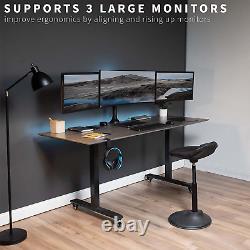 VIVO Triple 23 to 32 Inch LED LCD Computer Monitor Desk Mount VESA Stand, Heavy