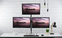 VIVO Triple LCD Monitor Desk Mount Stand Heavy Duty Fully Adjustable 3 Screens