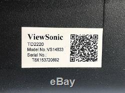 ViewSonic TD2220 22 Touch Screen LCD Monitor with stand / cables MV1631