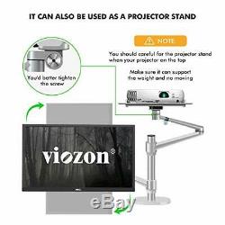 Viozon Monitor Laptop Mount 2in1 Adjustable Dual Arm Desk Mount Tray Stand LCD