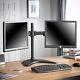 VonHaus Double Twin Arm LCD LED Monitor Mount Desk Stand for 13-27 Screens