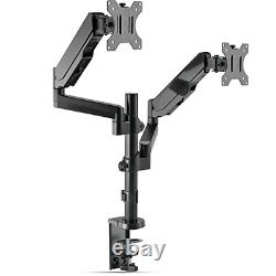 WALI Premium Dual LCD Monitor Desk Mount Fully Adjustable Gas Spring Stand for