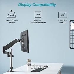 WALI Premium Single LCD Monitor Desk Mount Fully Adjustable Gas Spring Stand