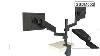 Wali Premium Dual LCD Monitor Desk Mount Fully Adjustable Gas Spring Stand For Display Up To 32