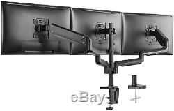Wali Premium Triple Lcd Monitor Desk Mount Fully Adjustable Gas Spring Stand For