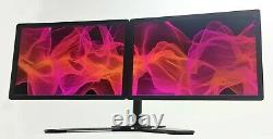 Wide Dell Dual Monitor 2 x 19 + New Stand Dual Screen Home Office Set Bundle